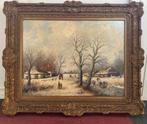 Albert Herkelman (1945-) - Wintergezicht, Antiquités & Art, Art | Peinture | Classique