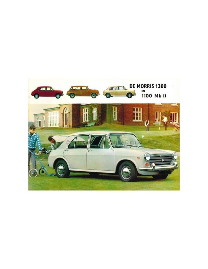 1967 MORRIS 1300 / 1100 MK II BROCHURE NEDERLANDS, Boeken, Auto's | Folders en Tijdschriften, Ophalen of Verzenden