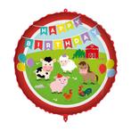 Happy Birthday Helium Ballon Boerderij Dieren Leeg, Hobby en Vrije tijd, Feestartikelen, Nieuw, Verzenden