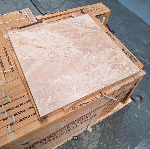 SALE - Marble Beige 60x60cm, 28m2 -  Keramische tegel  -, Bricolage & Construction, Dalles & Carrelages, Enlèvement ou Envoi