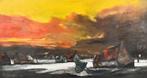 Paul Permeke (1918-1990) - Wintergezicht in het avondrood
