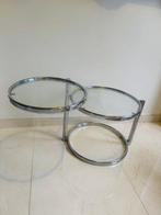 Salontafel - Glas, Roestvrij staal, Antiek en Kunst