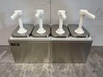 HCB inox Double Sauce Bar Sauce Pump Sauce Dispenser 4 x 2, Verzenden, Nieuw in verpakking