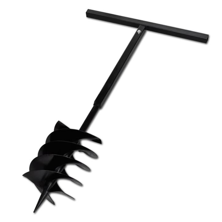 vidaXL Grondboor met handvat en schroefkop 200 mm (zwart), Doe-het-zelf en Bouw, Gereedschap | Handgereedschap, Nieuw, Verzenden