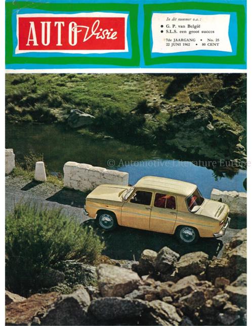 1962 AUTOVISIE MAGAZINE 25 NEDERLANDS, Boeken, Auto's | Folders en Tijdschriften