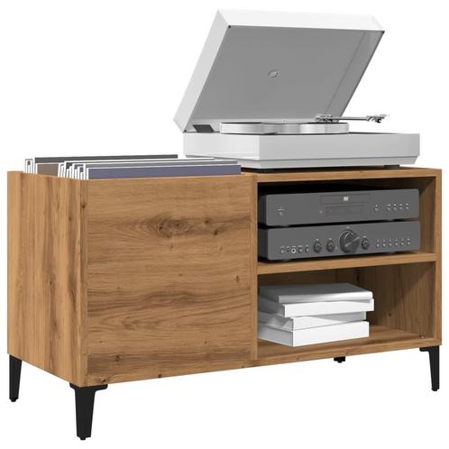 vidaXL Platenkast 84,5x38x48 cm bewerkt hout artisanaal, Huis en Inrichting, Kasten | Overige, Nieuw, Verzenden