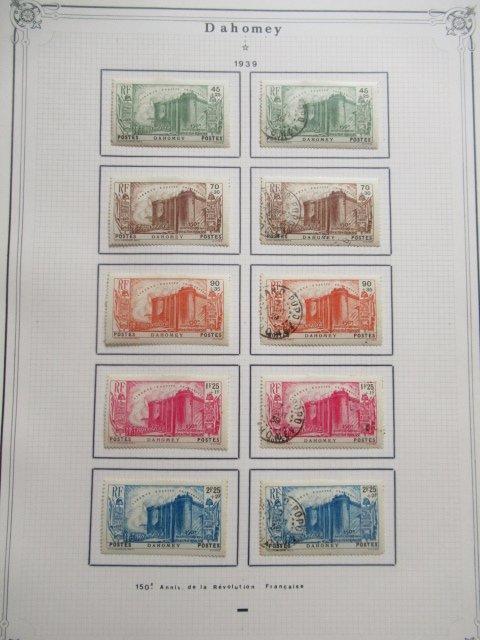 Dahomey 1939 - 2 series van de Revolutie - Yvert n°115/119, Postzegels en Munten, Postzegels | Europa | Frankrijk