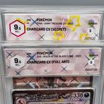 Pokémon - 2 Graded card - X2 CHARIZARD EX (FULL ART) - Graad, Hobby en Vrije tijd, Nieuw
