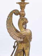 Sculpture, Lámpara - Grifo / Esfinge - 35 cm - Bronze