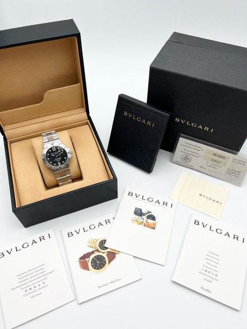 Bvlgari - Diagono - SD38S - Unisexe - 2000-2010, Handtassen en Accessoires, Horloges | Heren