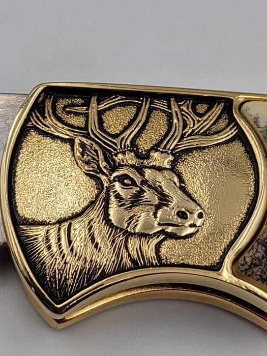Franklin Mint – Collector Knives – Le brame du cerf –, Antiquités & Art, Curiosités & Brocante