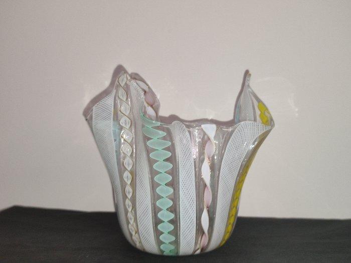 Murano - Vaas - Fazzoletto - Glas - Zakdoekvaas, Antiek en Kunst, Antiek | Glaswerk en Kristal
