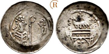Pfennig, sog Lammdenar um 1250 / 1300 Strassburg Bischoef..., Verzenden