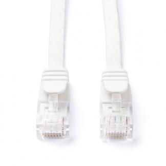 Netwerkkabel | Cat6a U/UTP | 2 meter (100% koper, Plat, Wit), Informatique & Logiciels, Pc & Câble réseau, Envoi