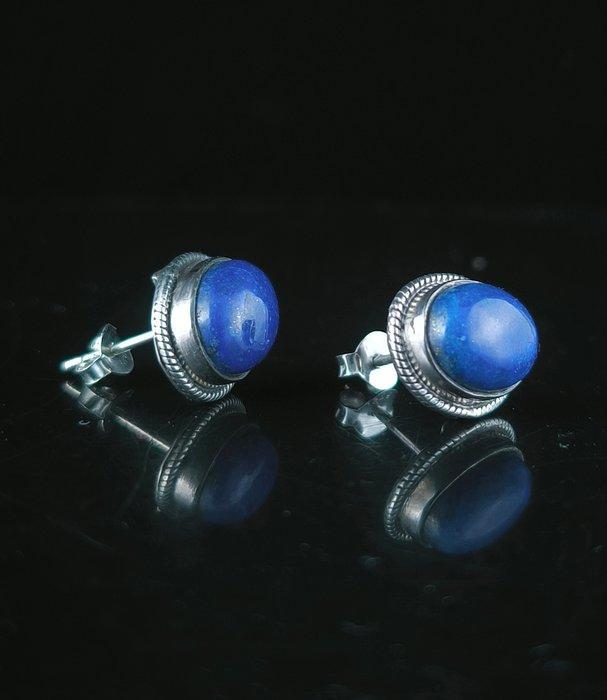 Lapislázuli Hanger van sterling zilver - Hoogte: 13 mm -, Verzamelen, Mineralen en Fossielen