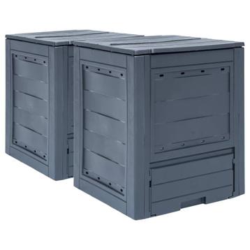 Compostbakken 520L (2st) Grijs - Retour Deal -40%, Verzenden, Compostbak