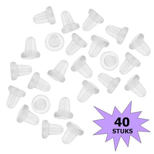 Merkloos - Oorbel Stoppers / Achterkantjes - Siliconen -, Handtassen en Accessoires, Oorbellen, Verzenden