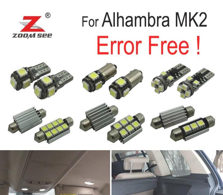 Kit 21 Ampoules Led Intérieur Alhamb Ra II Mk2 710, 711 2011, Autos : Pièces & Accessoires, Éclairage, Envoi