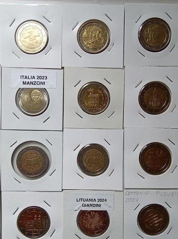 Europe. 2 Euro 2006/2024 (24 monete) (Sans Prix de Réserve), Postzegels en Munten