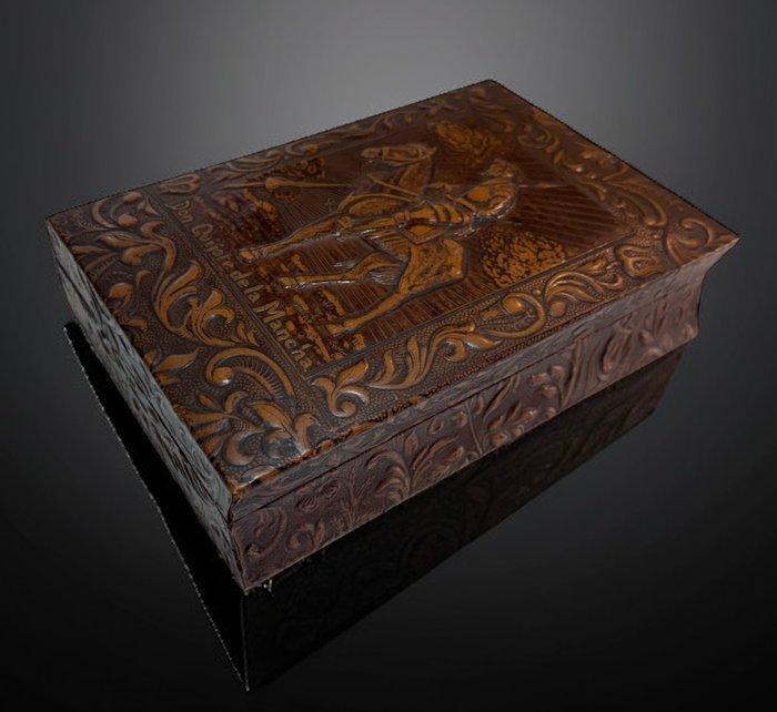 Sigarendoos - Leder, Hout, Antiek en Kunst, Curiosa en Brocante