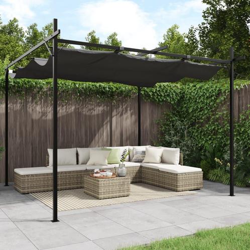 vidaXL Pergola avec toit rÃ©tractable anthracite, Jardin & Terrasse, Tonnelles, Neuf, Envoi