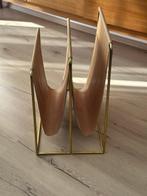 Furnified - Porte-revues - Cuir, Laiton - Supporteur de