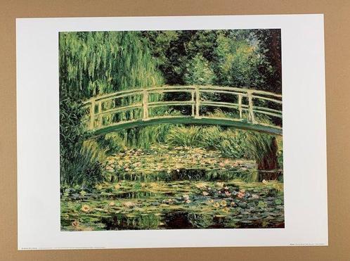 Claude Monet (after) - White Water Lilies - Weiße Seerosen,, Antiek en Kunst, Kunst | Tekeningen en Fotografie