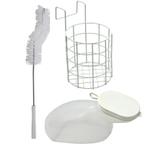 Urinaalset vrouw (urinaal, houder en borstel), Ophalen of Verzenden, Nieuw