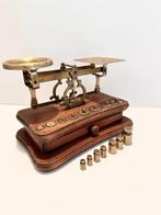 Westa - Balance postale - Bois, Laiton - + 7 poids, Antiquités & Art