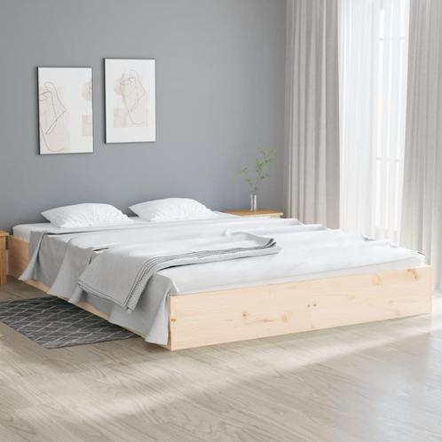 vidaXL Bedframe massief hout 180x200 cm, Huis en Inrichting, Slaapkamer | Bedden, Nieuw, Verzenden