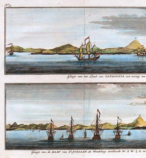 Zuid-Amerika - Puerto San Julián, Patagonië, Argentinië; G., Boeken, Atlassen en Landkaarten