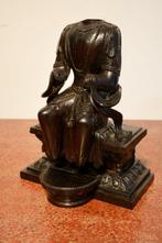 Buste van Maitreya in zitanhout, China of Tibet, 18e eeuw