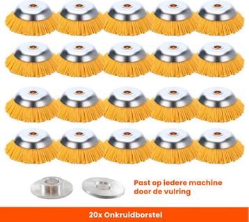 Set van 20 Stuks! Kibani Nylon Onkruidborstel 20 MM - beschikbaar voor biedingen