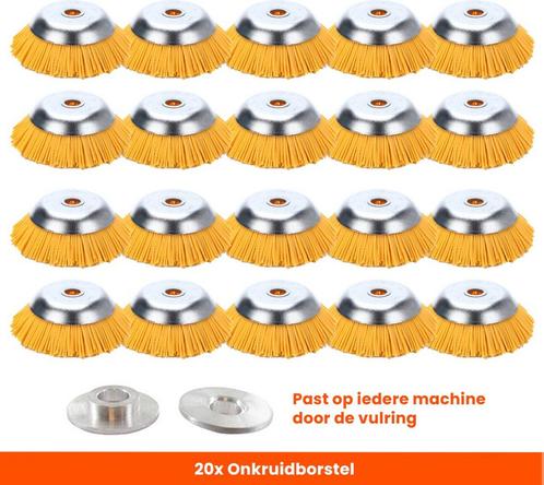 Set van 20 Stuks! Kibani Nylon Onkruidborstel 20 MM -, Tuin en Terras, Hand-tuingereedschap, Nieuw