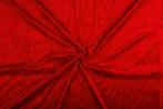 Velours stof rood, Hobby en Vrije tijd, 200 cm of meer, Nieuw, Polyester, Ophalen of Verzenden