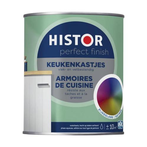Histor Perfect Finish Keukenkastjes Zijdeglans Wit 0.75L, Doe-het-zelf en Bouw, Verf, Beits en Lak, Wit, Nieuw, Verzenden