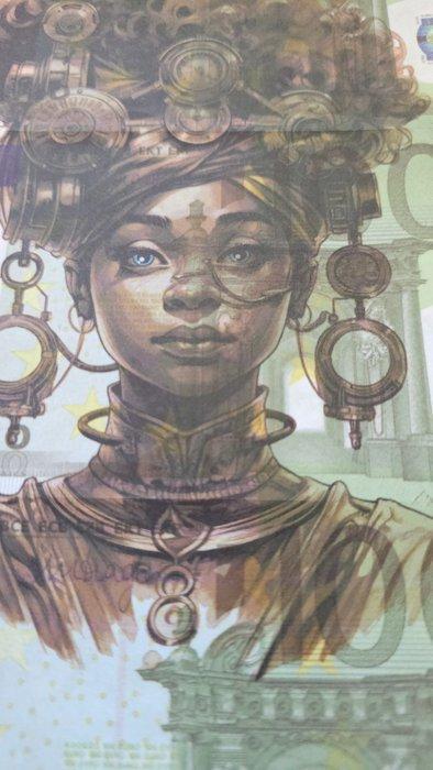 Jinks Kunst - GADALAZZ 3 X 100€ (banknote for the cinema), Antiek en Kunst, Kunst | Designobjecten