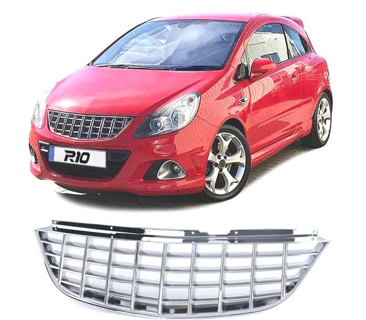 Calandre Pour Opel Corsa D 06-10 Chromé, Auto-onderdelen, Carrosserie, Verzenden