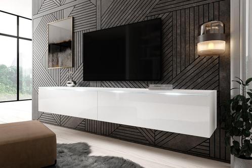 TV-Meubel Dixon - Wit - 180 cm - tv kast, Huis en Inrichting, Kasten |Televisiemeubels, 25 tot 50 cm, Nieuw, 150 tot 200 cm, Overige materialen