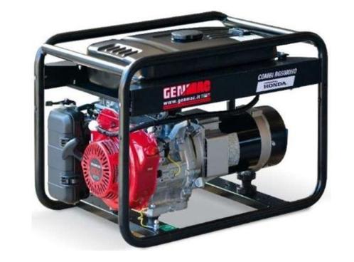 Generator Genmac Honda 7 kVA 230V, Doe-het-zelf en Bouw, Aggregaten, Benzine, Nieuw, 5 tot 10 kVA, Ophalen of Verzenden