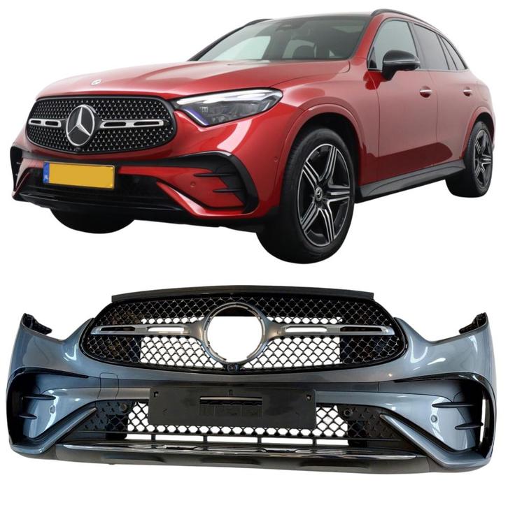 Voorbumper | Mercedes GLC | X254 2022+ | AMG-line look | inc, Auto-onderdelen, Carrosserie, Nieuw, Mercedes-Benz, Verzenden