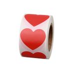 300 Rode Hartjes Stickers 2,5 bij 2,2cm Valentijn Cadeautje, Verzenden, Nieuw