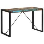 vidaXL Eettafel 120x55x76 cm massief gerecycled hout, Huis en Inrichting, Verzenden, Nieuw