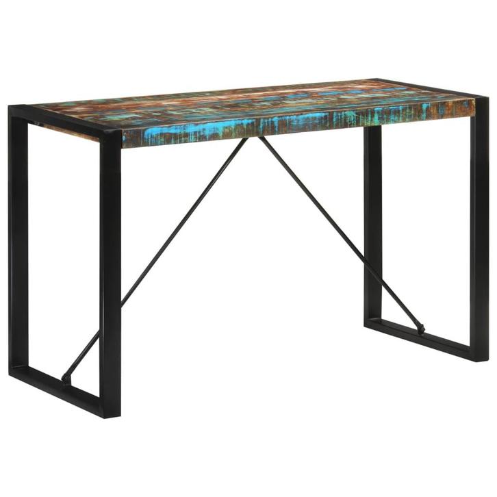 vidaXL Eettafel 120x55x76 cm massief gerecycled hout, Huis en Inrichting, Tafels | Eettafels, Nieuw, Verzenden