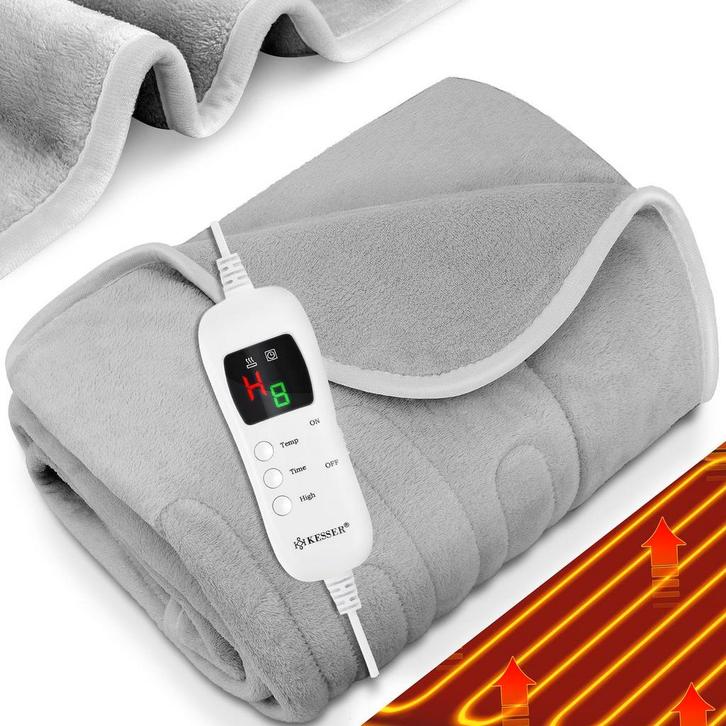 KESSER® Elektrische deken - Warmtedeken - 160x120cm - Lichtg, Huis en Inrichting, Overige Huis en Inrichting, Verzenden