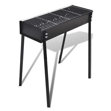 vidaXL Houtskoolbarbecue staand vierkant 75x28 cm beschikbaar voor biedingen