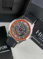 Heritor - Automatic Jomas Semi-Skeleton - Silver/Orange -