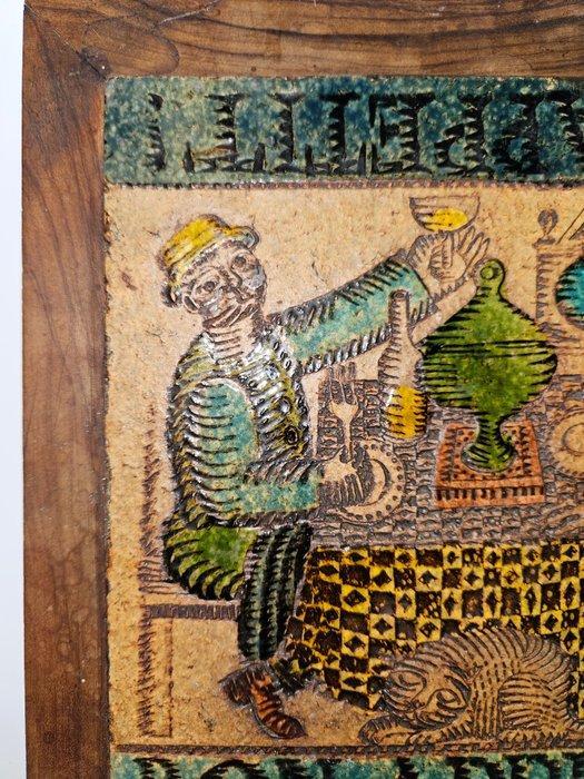 Vintage Tegel - Roger Capron - Vintage - 1950-1960, Antiek en Kunst, Antiek | Glaswerk en Kristal