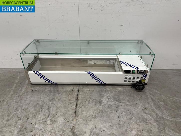 RVS Combisteel Opzetvitrine Opzet koelvitrine saladière 5 x, Zakelijke goederen, Horeca | Keukenapparatuur, Ophalen of Verzenden