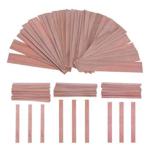 Navulling 50houten lonten / pitten voor wood wick candle pit, Hobby en Vrije tijd, Knutselen, Nieuw